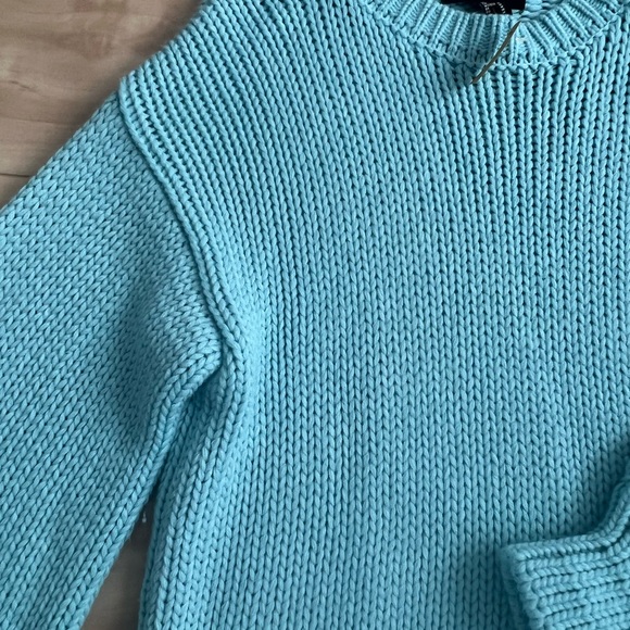 Blue chunky sweater - Picture 3 of 3